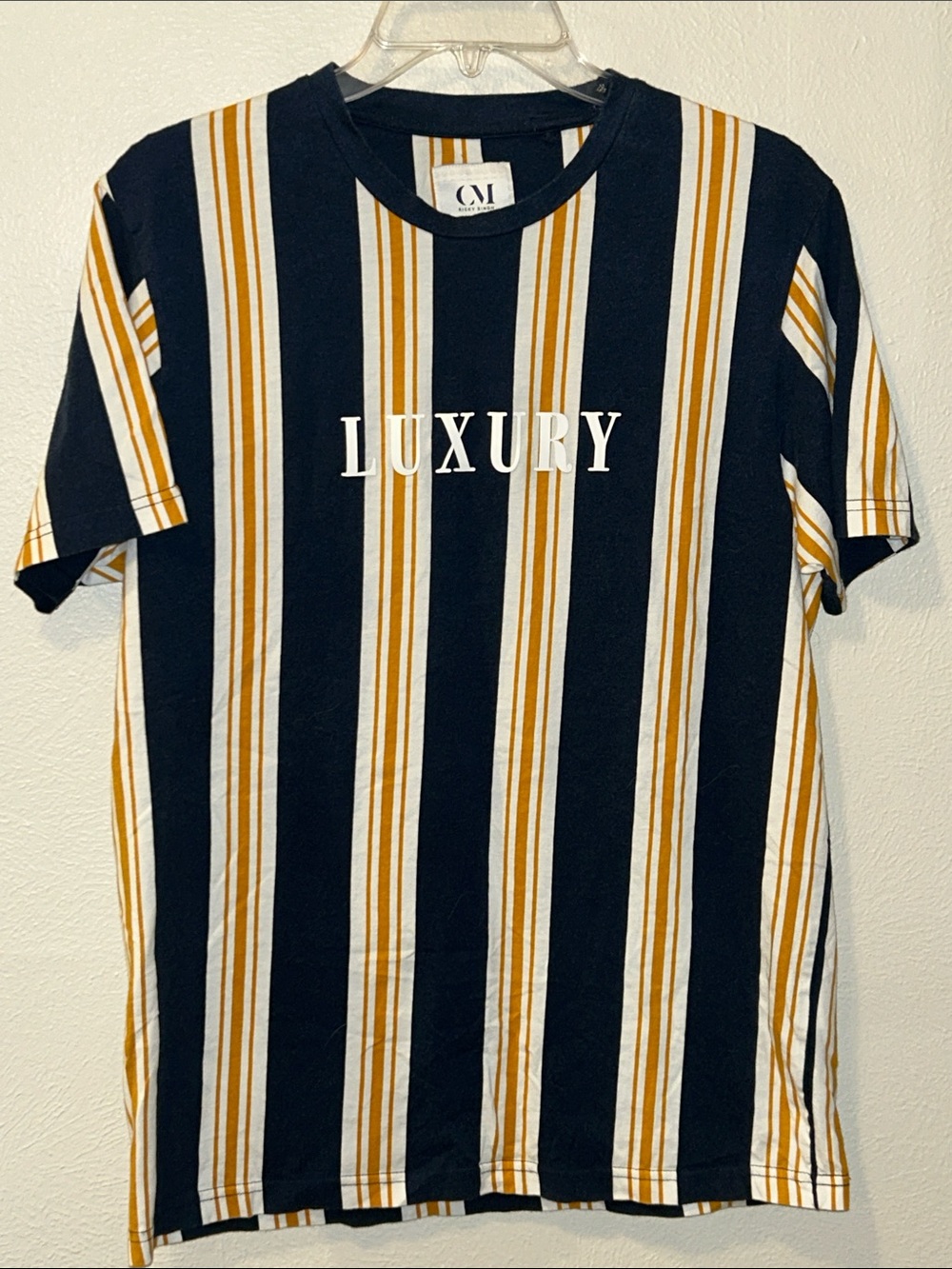 Cactus Man “Luxury” Striped Short-Sleeve Shirt Sz M